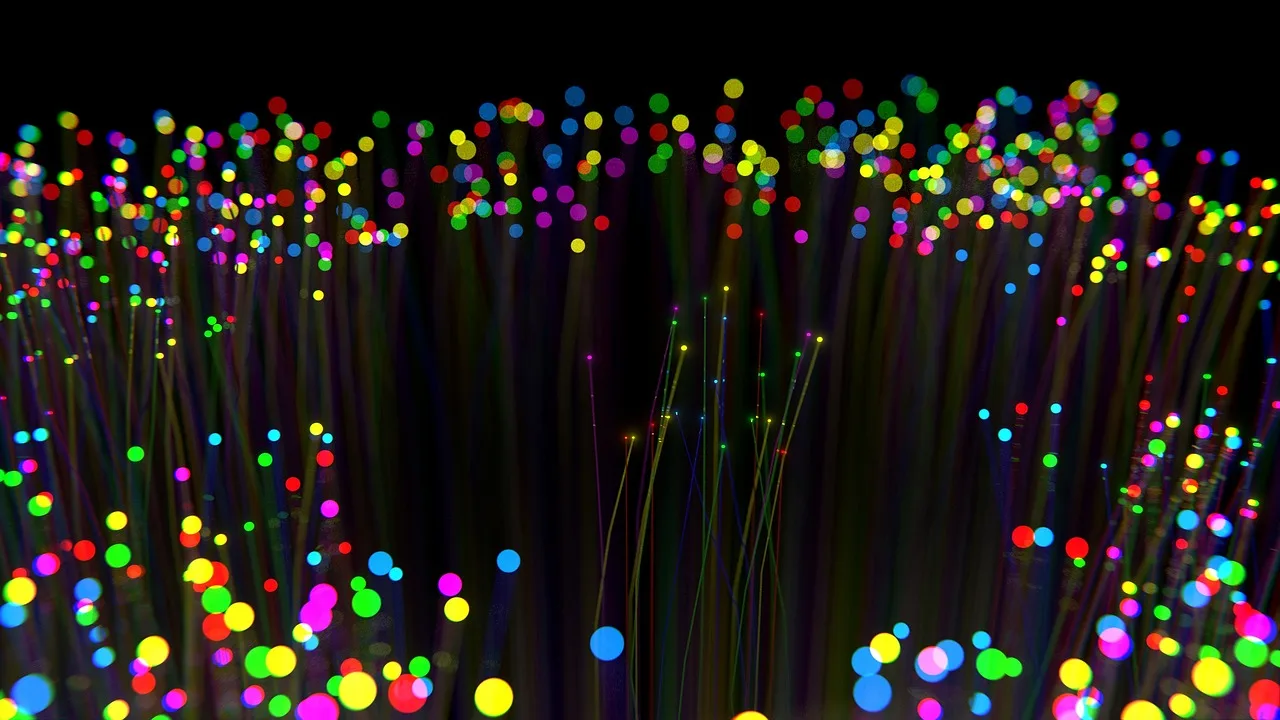 fibre, optics, christmas, holiday, multicolor, blender, cc0, public, domain. How fiber internet is delivered and what it changes