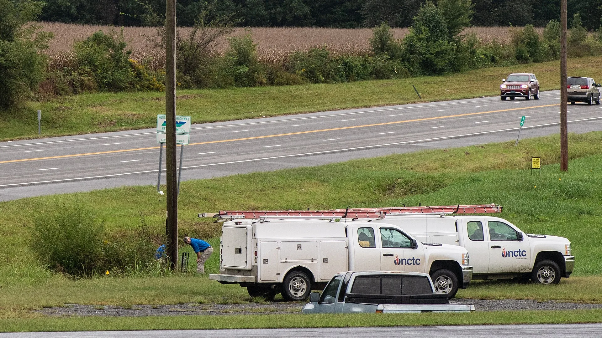 North Central Telephone Cooperative Corporation (NCTC), Install and Repair Technicians Adam Milby and Jason Russell repair a fiberoptic cable that leads undergound to a nearby business customer in Lafayette, Tennessee, on Sept 27, 2018. Most of their fiberoptic network is buried underground better p. A broadband guide to USAC and FCC rural funding
